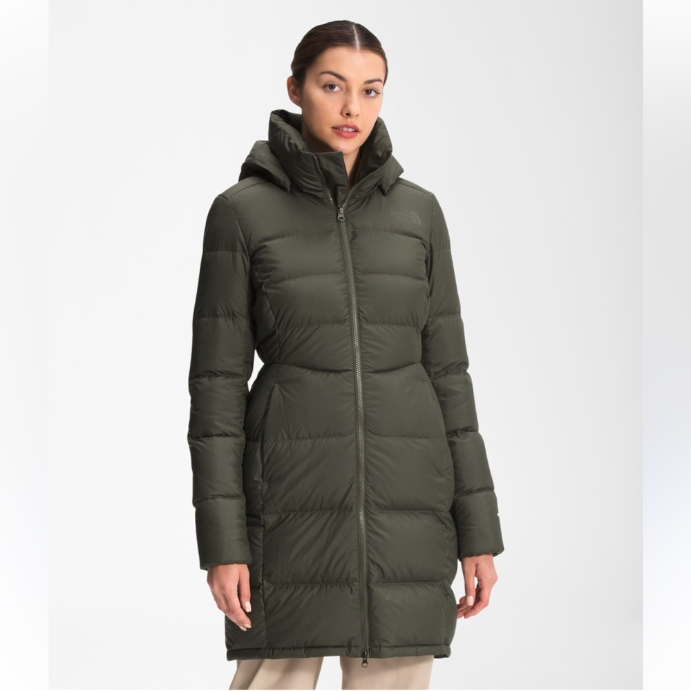 The North Face Metropolis Green Water Repellent Down Parka Jacket Women’s Size S